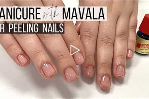 Manicure + Mavala for peeling nails [WATCH ME WORK/NO AUDIO/JUST MUSIC]