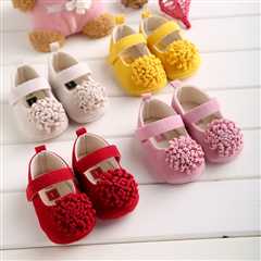 Baby Princess Mary Jane Flower Shoes