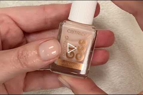 BEST Sheer/nude polish. My manicure with Catrice Perfecting Gloss [No Talking/No Music/ASMR]