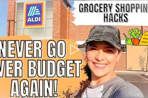 THE BEST GROCERY SHOPPING HACKS TO SAVE MONEY | MEAL PLANNING ON A BUDGET FOR 5 | ALDI HAUL 2021