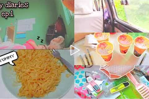 Daily diaries ep.1| School supplies shopping, haul and more