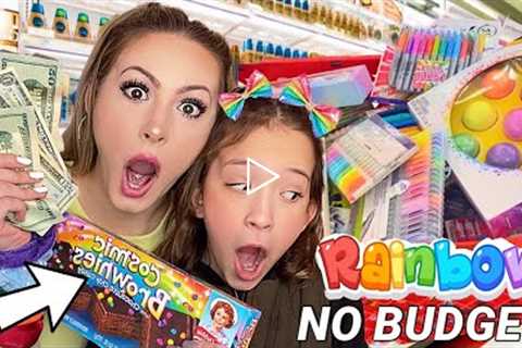 NO BUDGET 🌈 RAINBOW SHOPPING SPREE! 🌈
