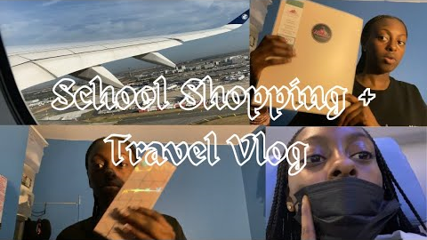 Travel w/ me + School Supplies shopping VLOG | Mah Rose