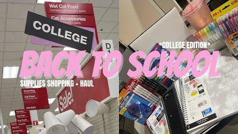 Back To School Supplies Shopping + Haul! | COLLEGE EDITION |