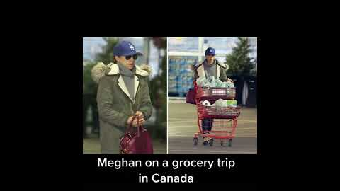Meghan Markle Grocery shopping in Canada #shorts