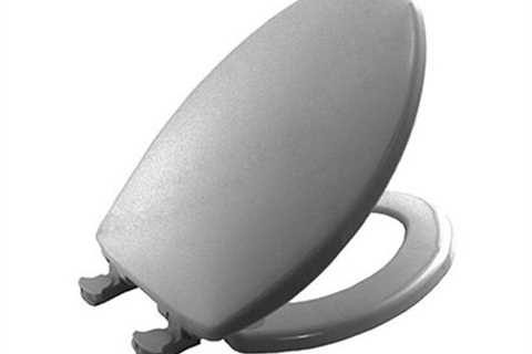 BEMIS 800EC 000 Plastic Toilet Seat with Easy Clean & Change Hinges, ROUND, White - DIYrule.com