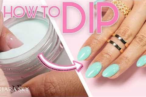 💅🏼How to do Dip Powder for Beginners ✨  Nail Tutorial ⚬ Dip Powder 101 📚✅
