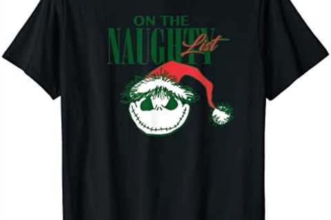 Disney Nightmare Before Christmas Naughty List Holiday T-Shirt