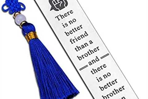 Brother Gifts from Sister Brother Birthday Christmas Bookmark for Brother in Law Stepbrother Best..