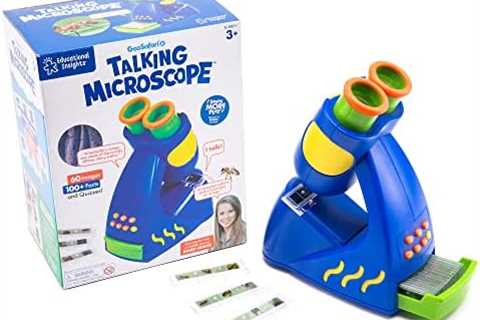 Educational Insights GeoSafari Jr. Talking Kids Microscope, Preschool Science Toy, Featuring Bindi..