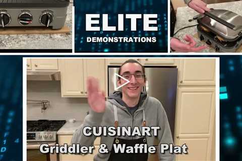 Review Cuisinart GR-4N 5-in-1 Silver Griddler, Black Dials, and Waffle Plates Bundle