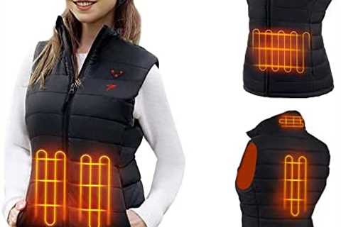 Flyhare Heated Vest,Lightweight Heated Vest with Battery Pack,3 Heating Levels,4 Heated Zones..