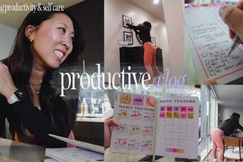 PRODUCTIVE VLOG: woke up at noon, balancing productivity & self care, weekend to do list &..