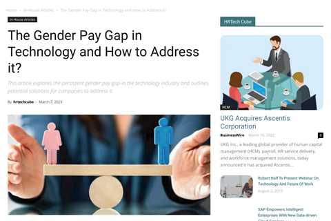 Closing the Gender Pay Gap in Technology: How Companies Can Make Meaningful Progress