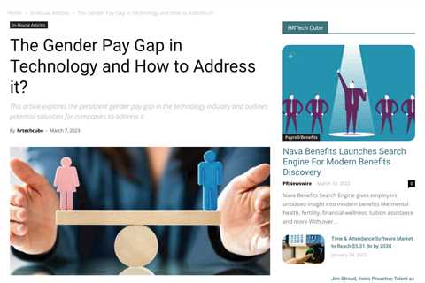 Closing the Gender Pay Gap in Tech: Taking Action to Create a More Inclusive Workplace