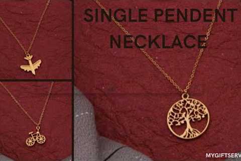 One pendent gold chain trendy 2023 || wholesale ( only photos) contact us