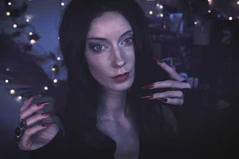 ASMR Morticia Addams Gives You A DEADLY Manicure 🌹💀💅 (Soft Spoken Personal Attention)