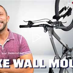 BeWise Premium Swivel Bike Wall Mount with Helmet Hooks