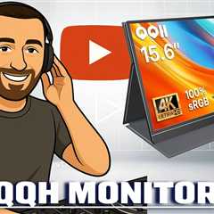 QQH 4K Portable Monitor Z12-4  - 3840 x 2160 UHD Resolution, 15.6 IPS Display, Built-in Speakers pd