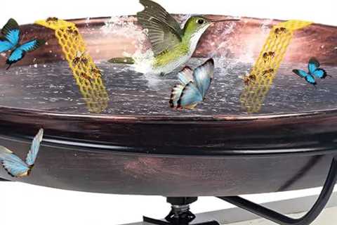 Set of 2 Yellow Floating Bee Drinking Stations
