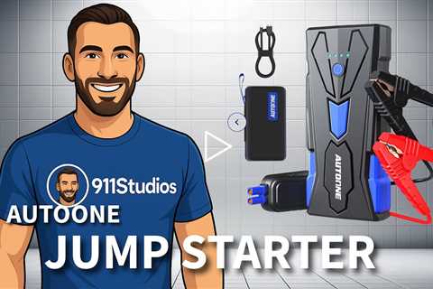 AUTOONE 4500A Peak Current Car Battery Jump Starter - For All Gas & 12.0L Diesel Engines pd