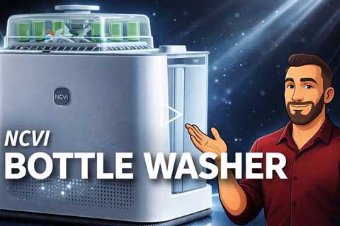 NCVI Baby Bottle Washer and Sterilizer and Dryer Pro - Holds 6 Feeding Bottles and Pump Parts