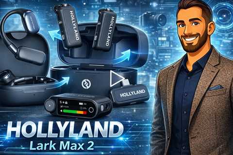 Hollyland Lark Max 2 - 32-bit Float Internal Recording, Low-Latency Wireless Audio Monitoring