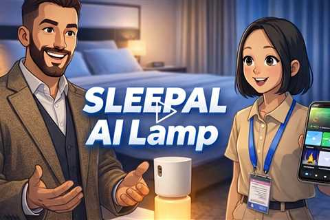 SLEEPAL AI Lamp - Best of CES 2026 - elegant, contact-free sleep intelligence system