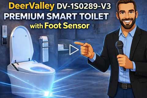 DeerValley DV-1S0289-V3 Premium Smart Toilet with Foot Sensor Lid, UV Sterilization, Child Mode