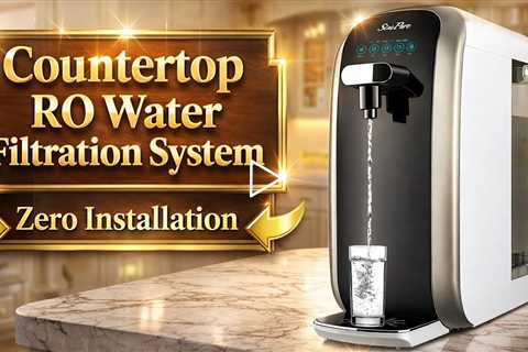SimPure Y7P-BW 5 Stage Countertop RO Water Filtration System - Zero Installation