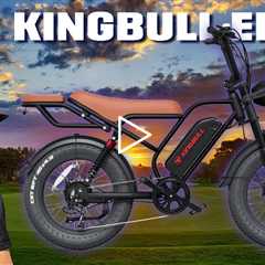 Kingbull Ranger Vintage Off Road Electric Bike - 864Wh (18Ah), Range: 80 Miles, 28 MPH, 750W Motor