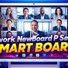 Nework NewBoard P Series Smart Board - 48MP camera with intelligent 3A algorithms, 8 AI mics