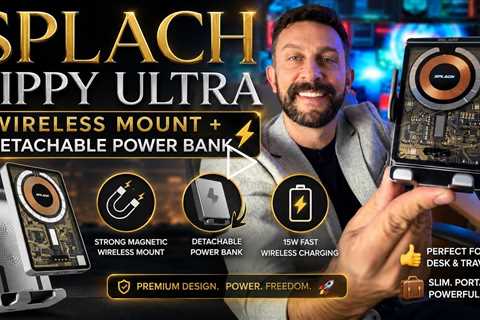Splach Zippy Ultra All-in-1 Magnetic Charging Mount Kit - phone holder,  power bank, and mounts 💰